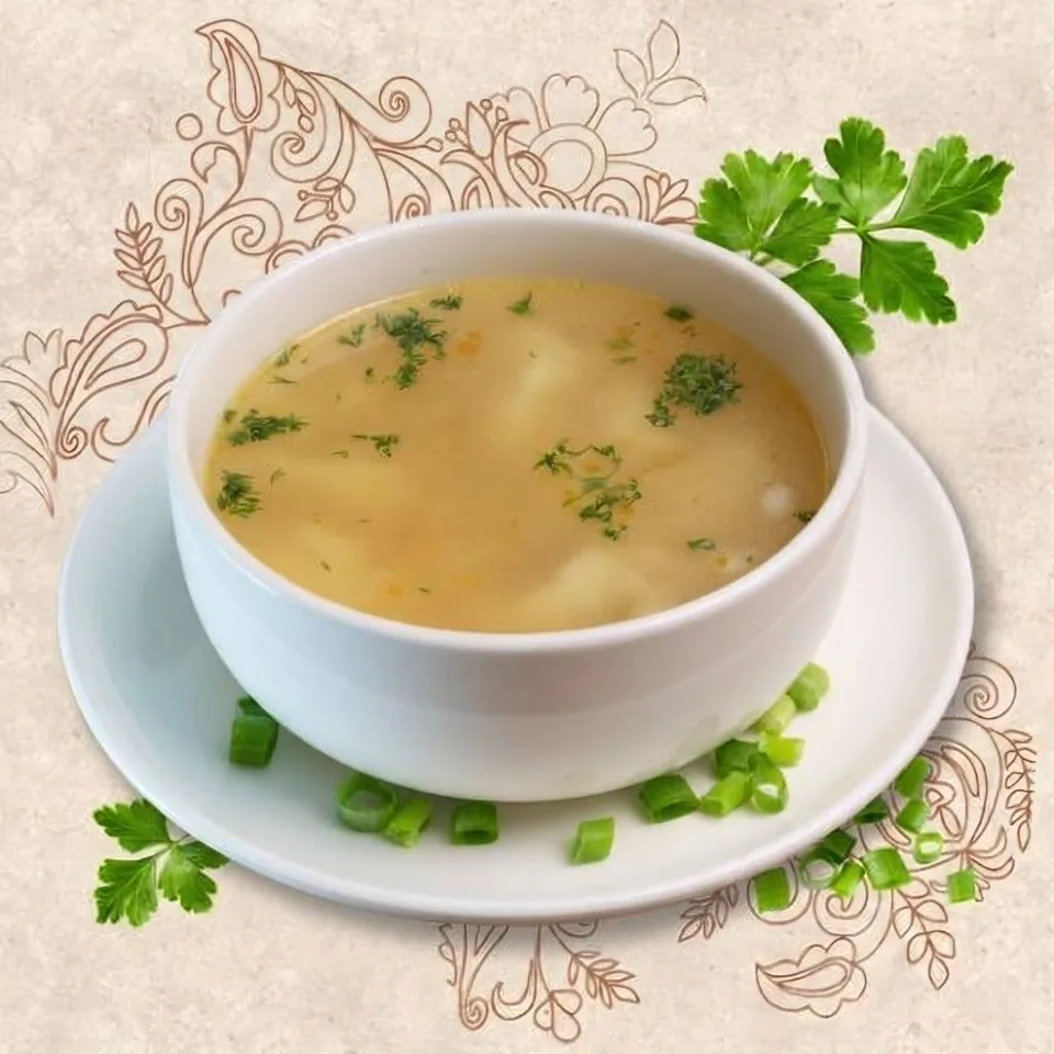 Куриный бульон с лапшей