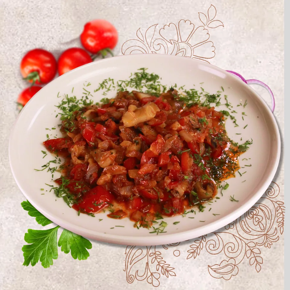 Рапаны с овощами